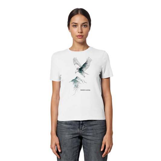 Adler Sketch Art Style - Fitted Ladies Organic Shirt