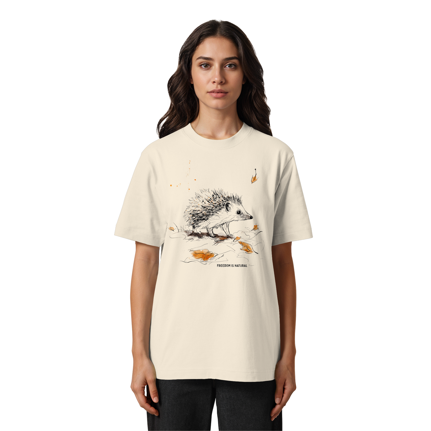 Igel Sketch Art Style - Heavy Oversized Organic Shirt