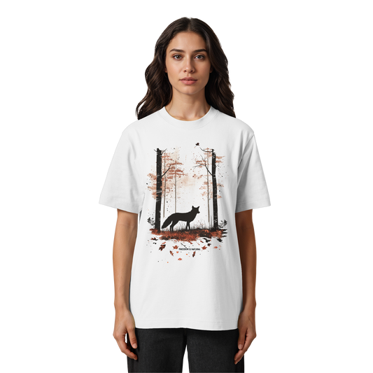 Fuchs Watercolor Style - Heavy Oversized Organic Shirt