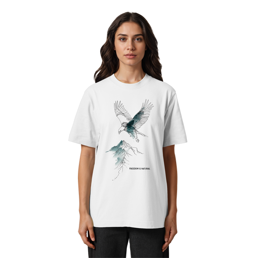 Adler Sketch Art Style - Heavy Oversized Organic Shirt