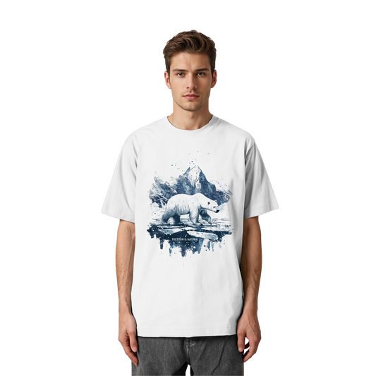 Eisbär Watercolor Style - Heavy Oversized Organic Shirt