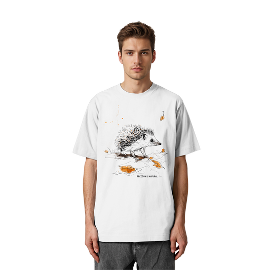 Igel Sketch Art Style - Heavy Oversized Organic Shirt