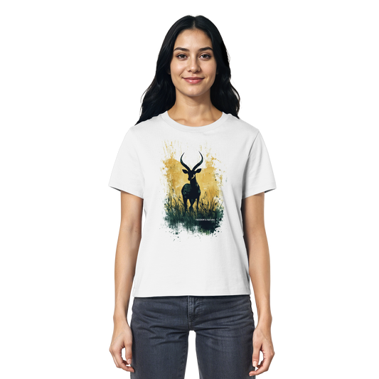 Antilope Watercolor Style - Ladies Organic Shirt