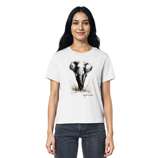 Elefant Sketch Art Style - Ladies Organic Shirt