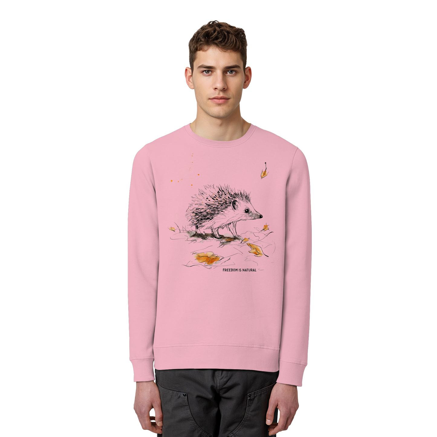 Igel Sketch Art Style - Organic Basic Unisex Sweatshirt