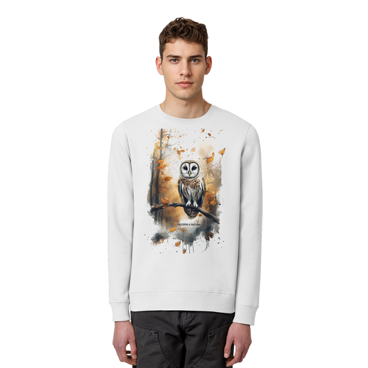 Eule Watercolor Style - Organic Basic Unisex Sweatshirt