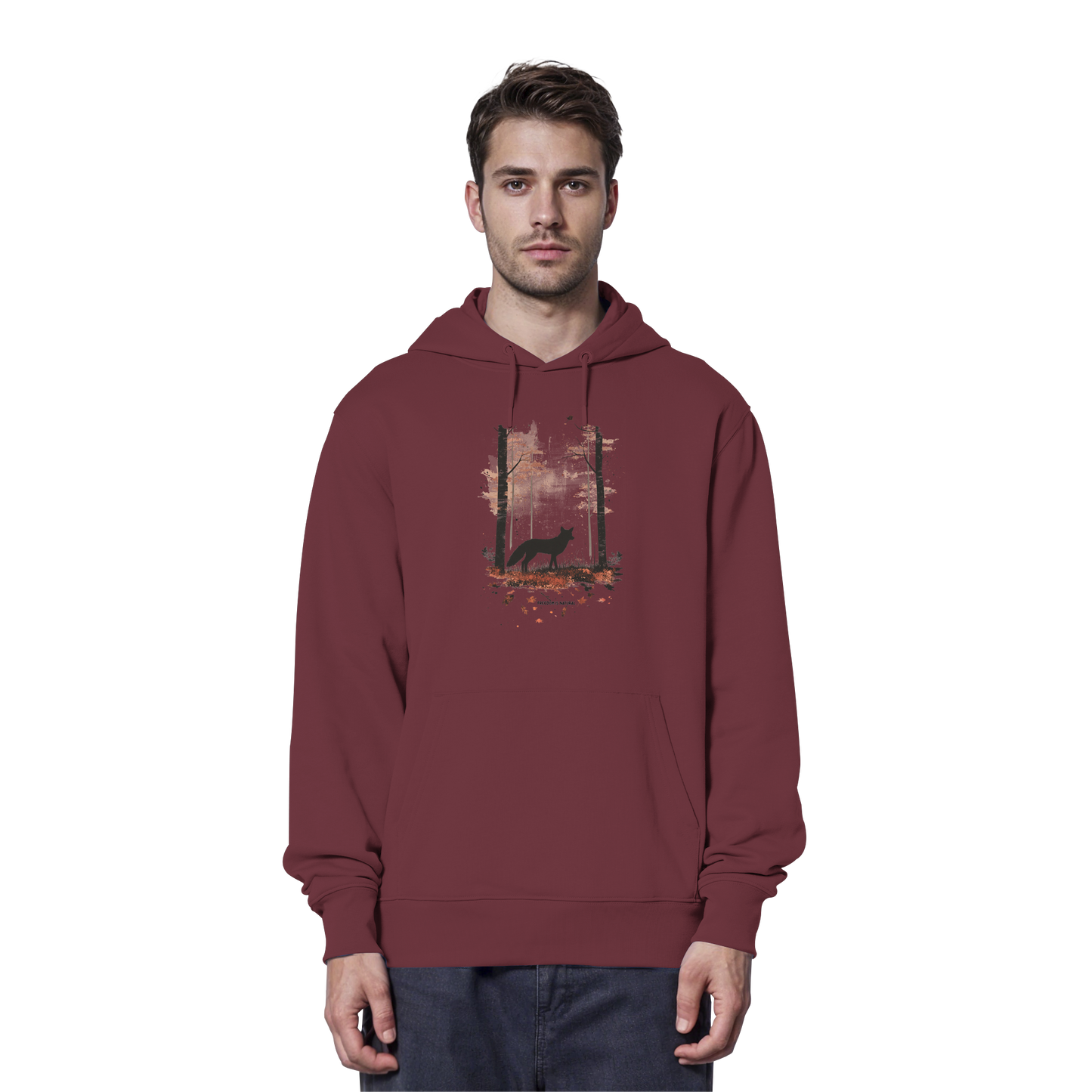 Fuchs Watercolor Style - Organic Hoodie