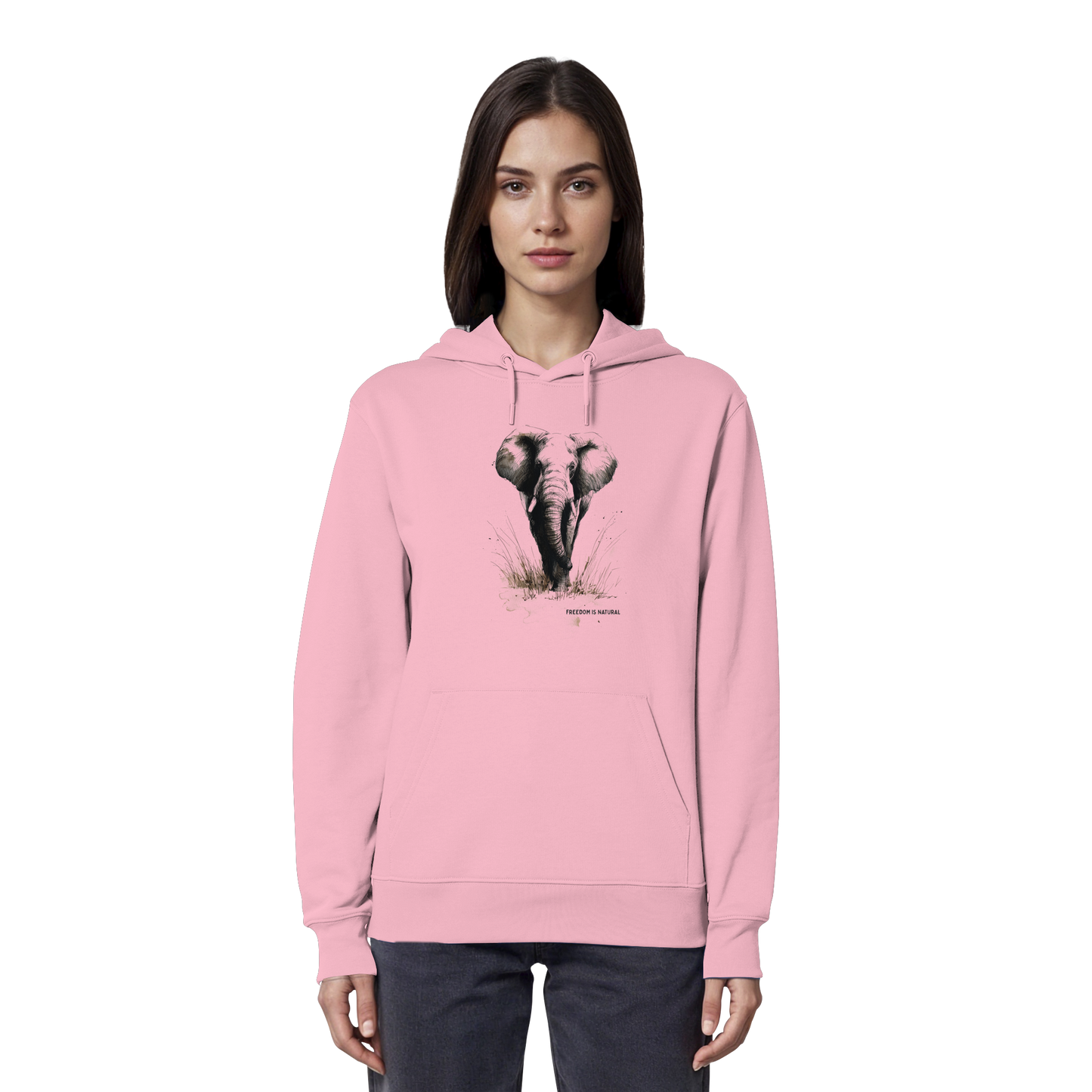Elefant Sketch Art Style - Organic Hoodie Damen