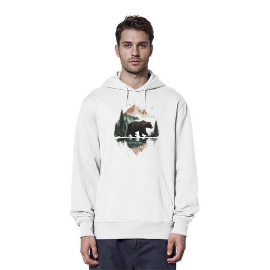 Bär Watercolor Style - Organic Hoodie
