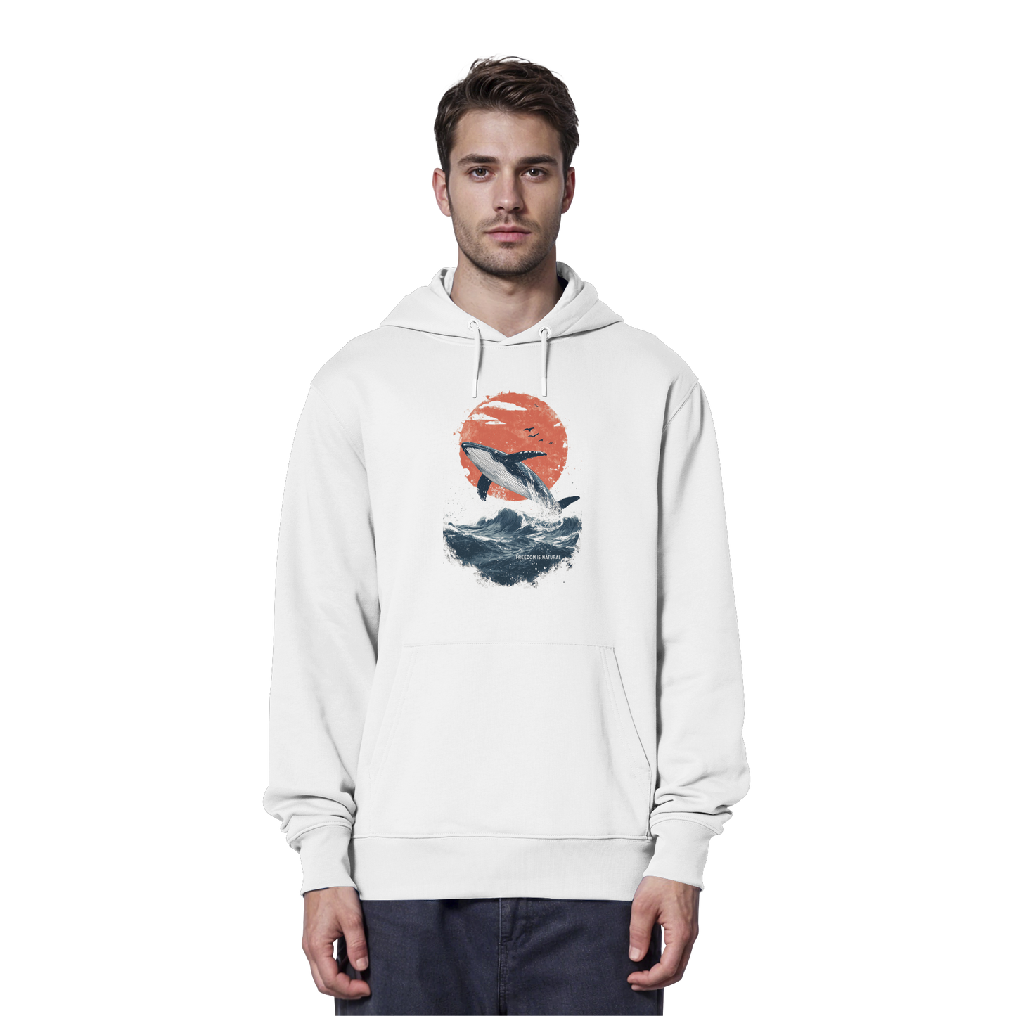 Wal Watercolor Style - Organic Hoodie