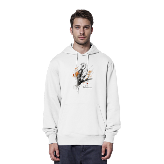Eule Sketch Art Style - Organic Hoodie