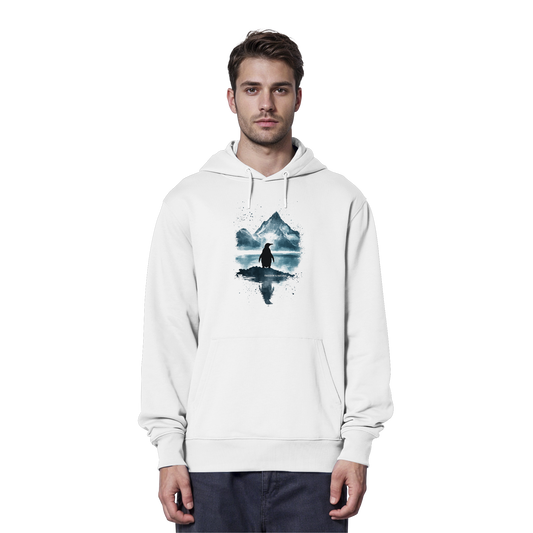 Pinguin Watercolor Style - Organic Hoodie