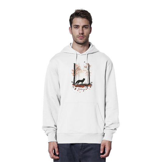 Fuchs Watercolor Style - Organic Hoodie
