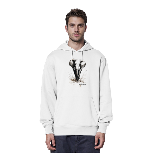 Elefant Sketch Art Style - Organic Hoodie