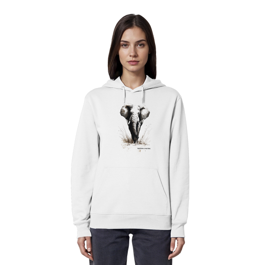 Elefant Sketch Art Style - Organic Hoodie Damen