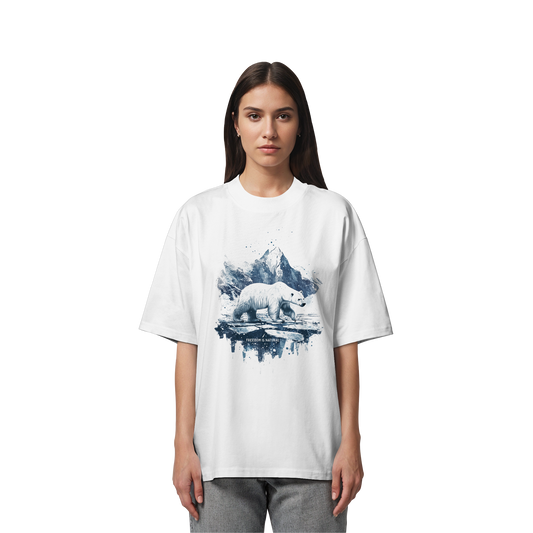 Eisbär Watercolor Style - Organic Oversize Shirt