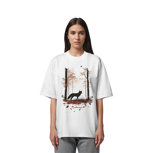 Fuchs Watercolor Style - Organic Oversize Shirt