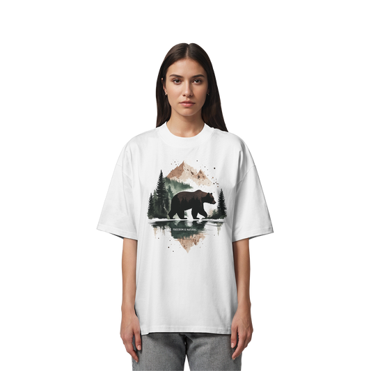 Bär Watercolor Style - Organic Oversize Shirt