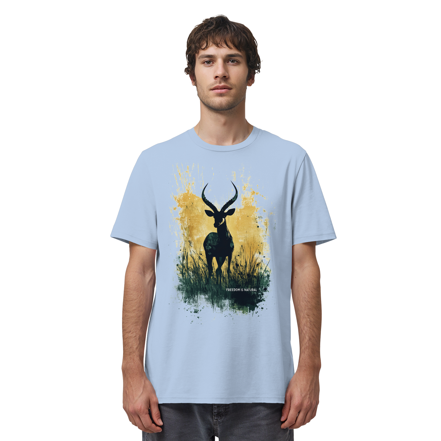 Antilope Watercolor Style - Unisex Organic Shirt