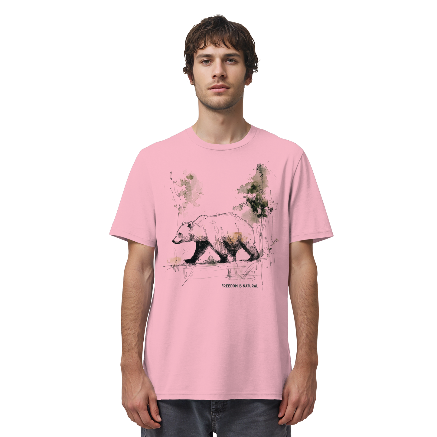 Bär Sketch Art Style - Organic Shirt