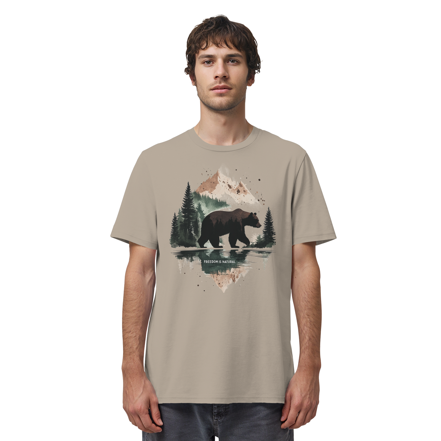 Bär Watercolor Style - Organic Shirt