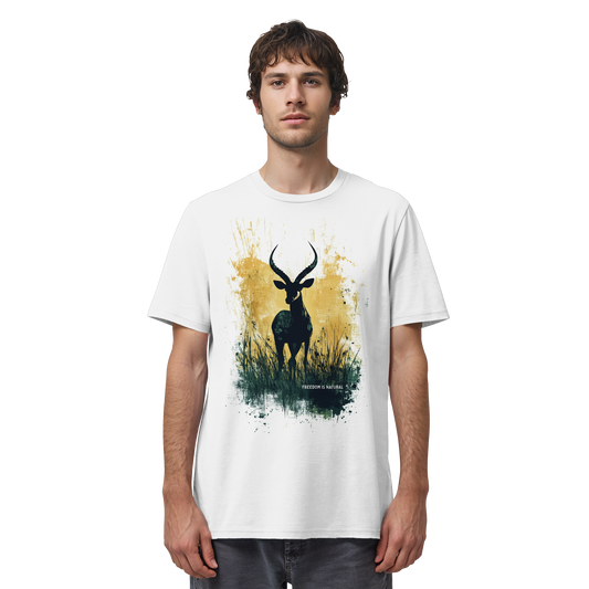 Antilope Watercolor Style - Unisex Organic Shirt