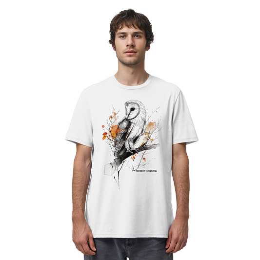 Eule Sketch Art Style - Organic Shirt