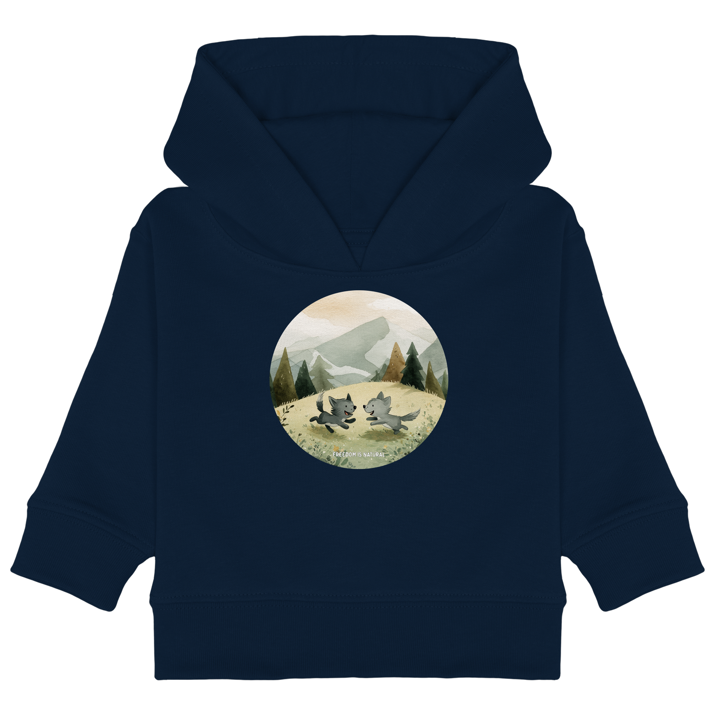Wölfe Kids - Baby Organic Hoodie