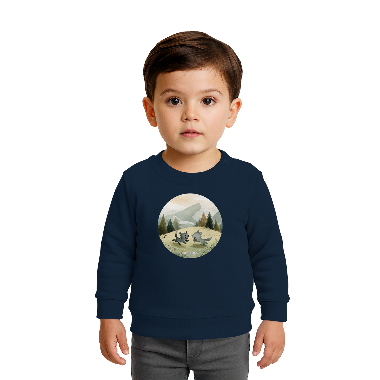 Wölfe Kids - Baby Organic Sweatshirt