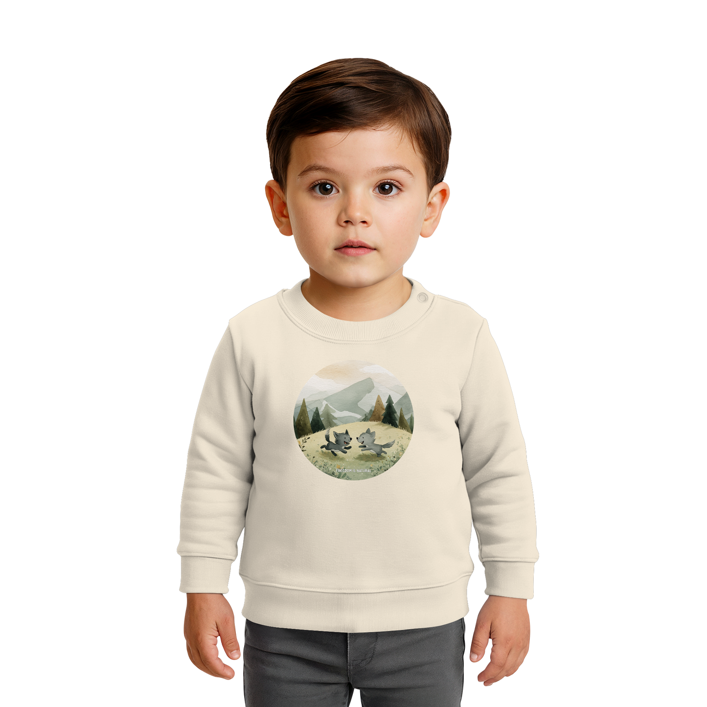 Wölfe Kids - Baby Organic Sweatshirt