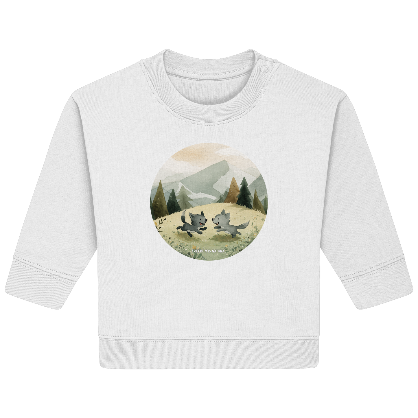 Wölfe Kids - Baby Organic Sweatshirt