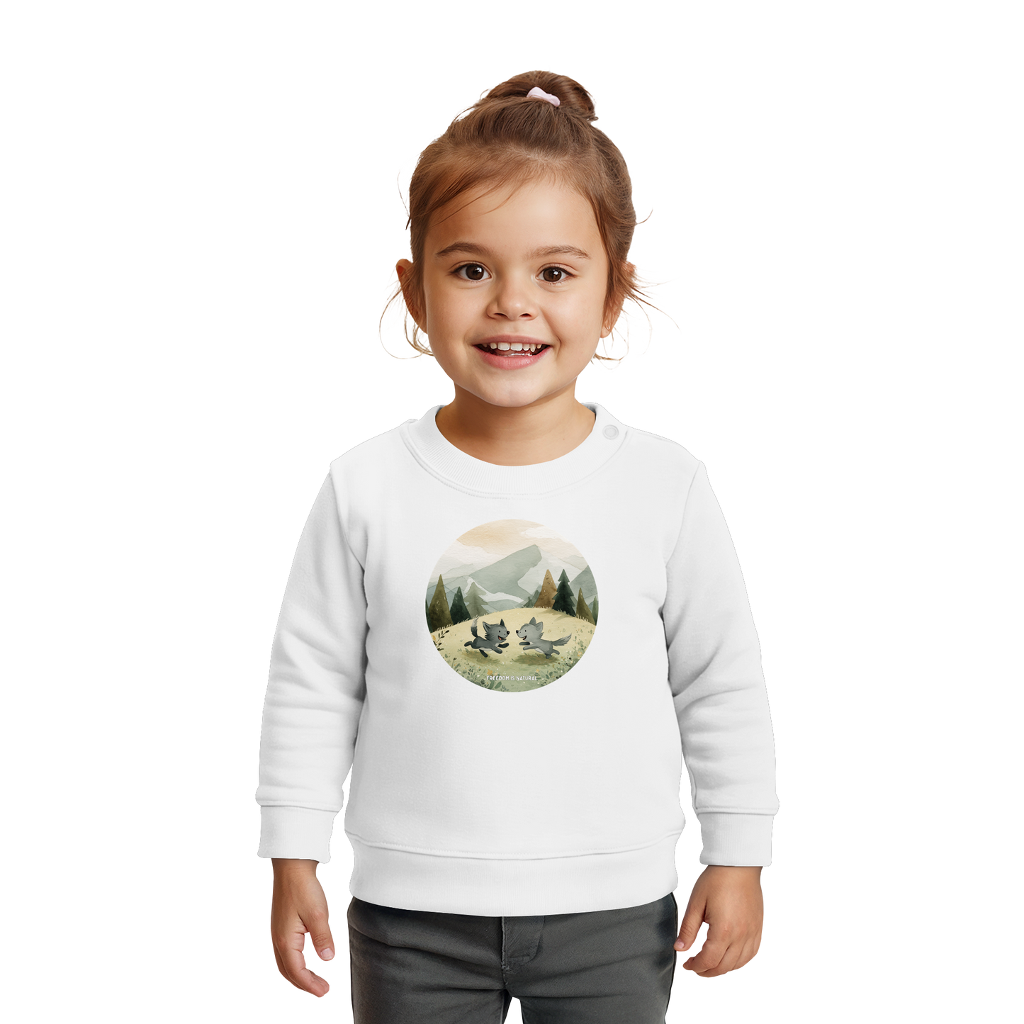 Wölfe Kids - Baby Organic Sweatshirt