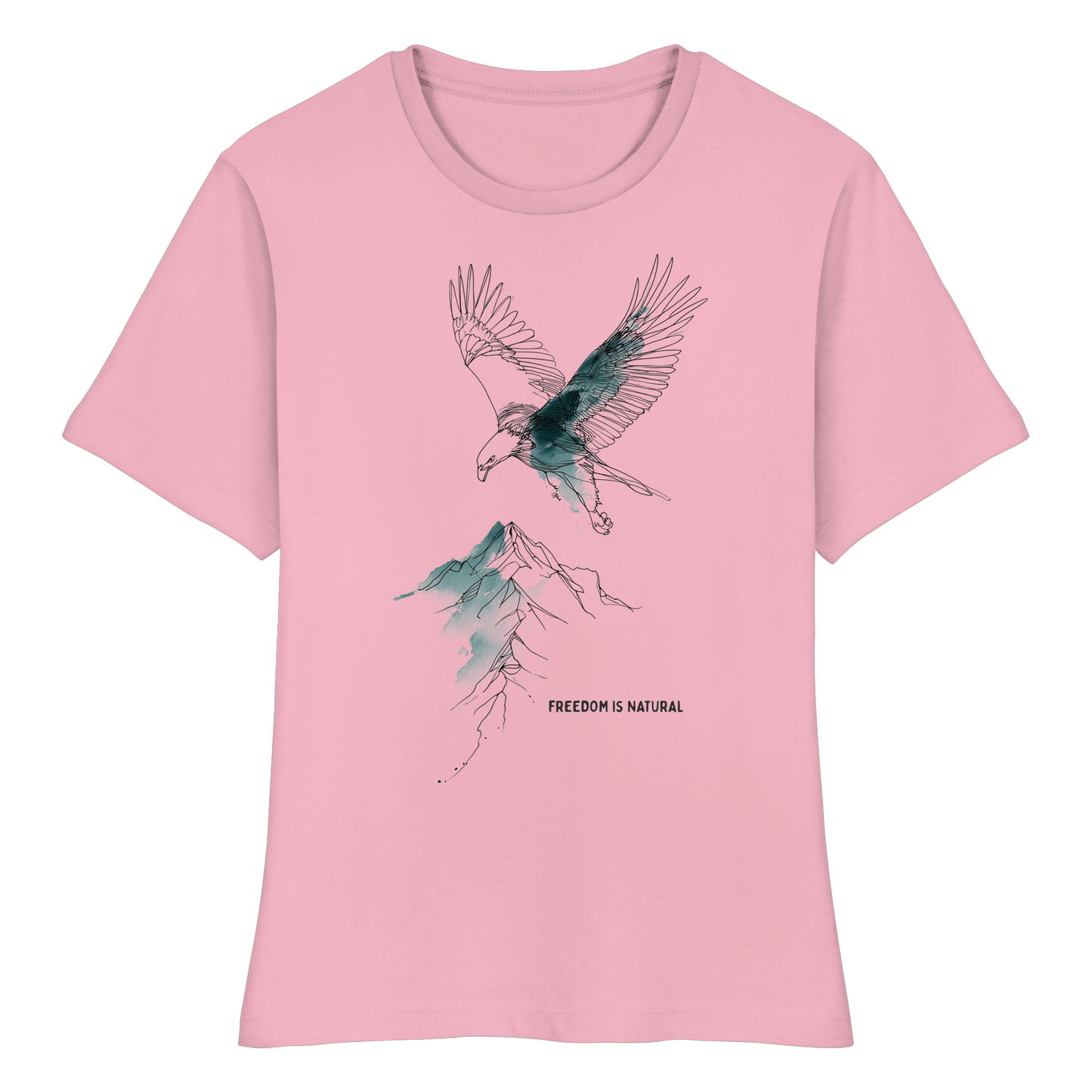 Adler Sketch Art Style - Fitted Ladies Organic Shirt