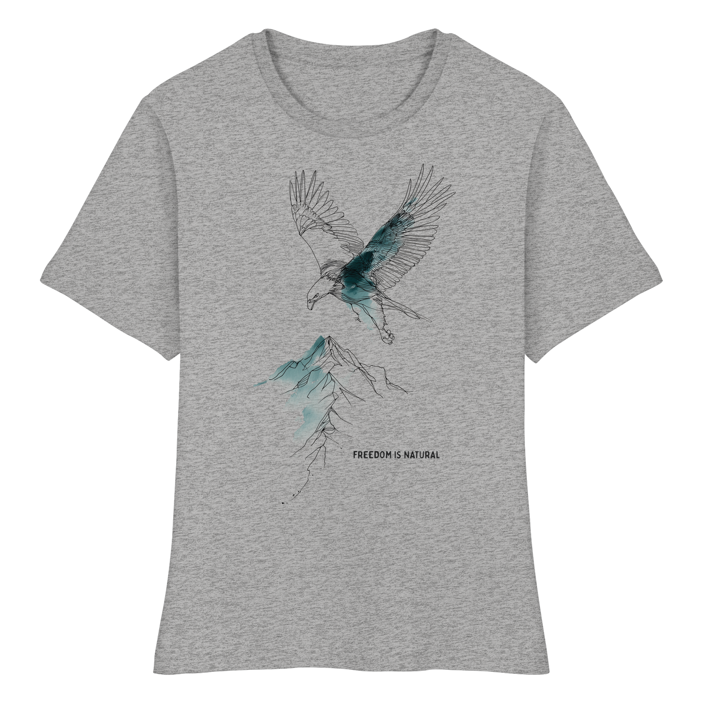 Adler Sketch Art Style - Fitted Ladies Organic Shirt