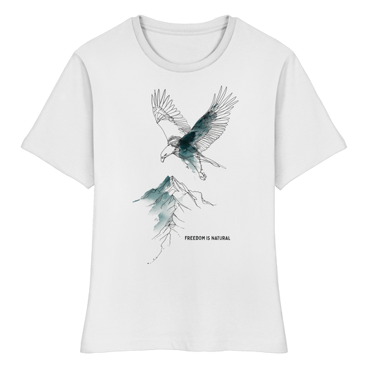 Adler Sketch Art Style - Fitted Ladies Organic Shirt