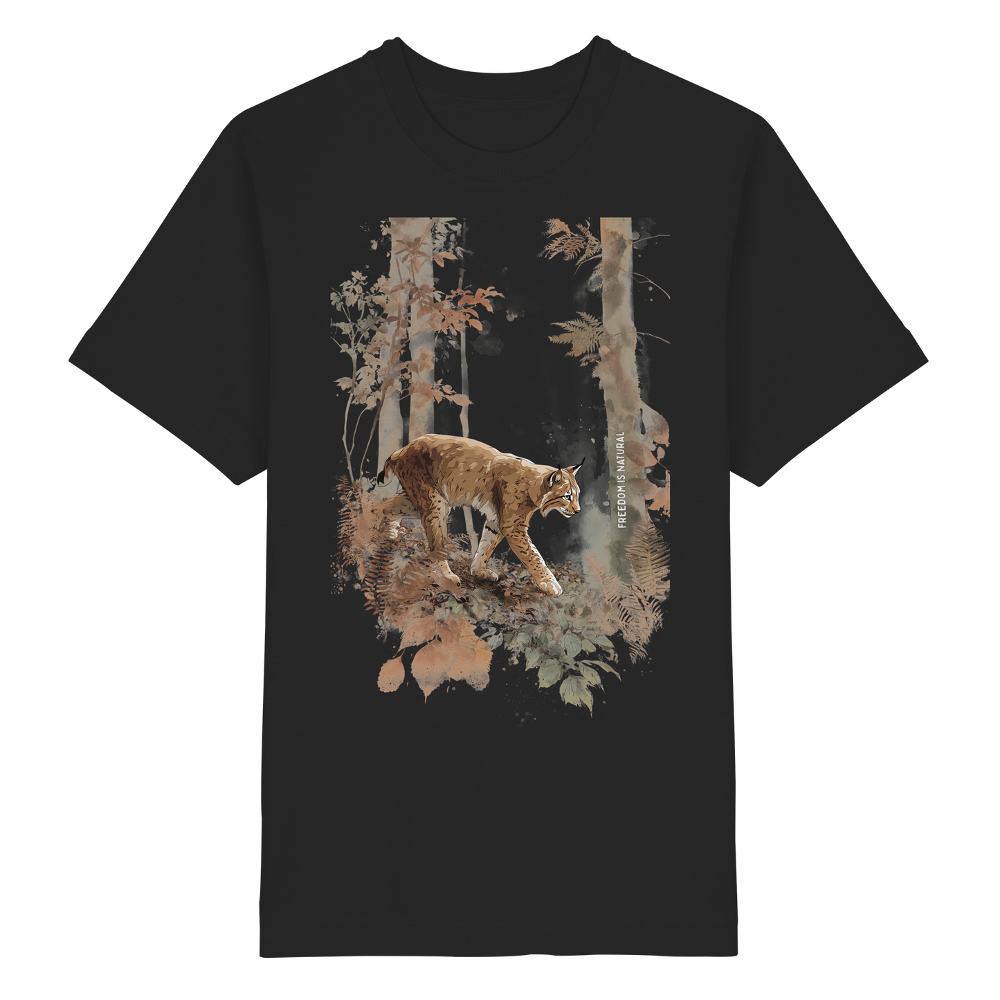 Luchs Watercolor Style - Heavy Oversized Organic Shirt