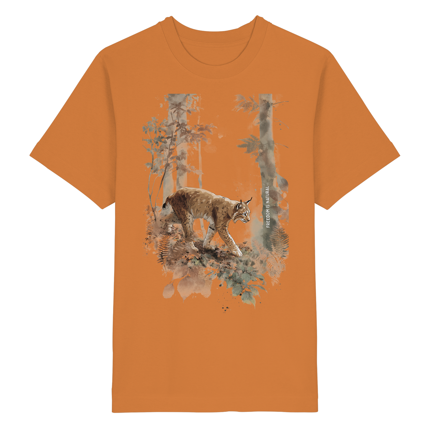 Luchs Watercolor Style - Heavy Oversized Organic Shirt
