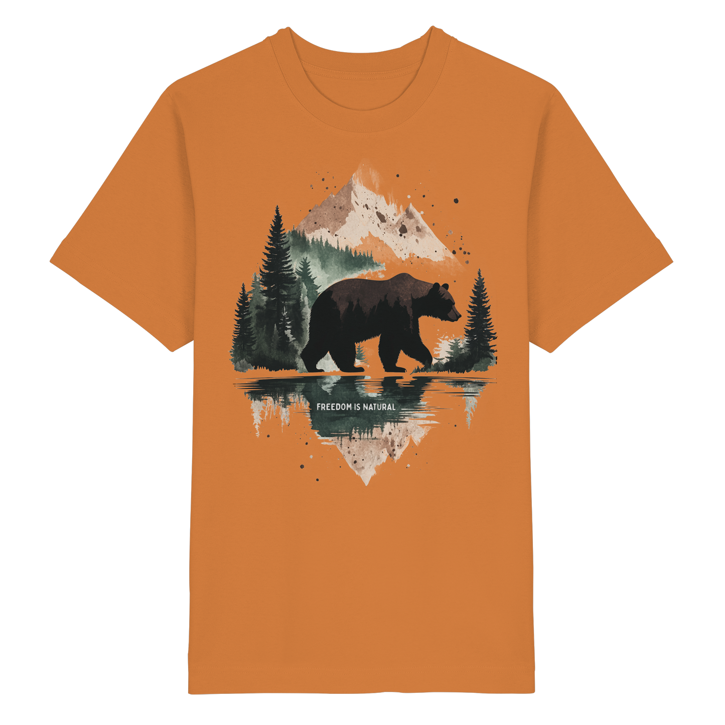 Bär Watercolor Style - Heavy Oversized Organic Shirt