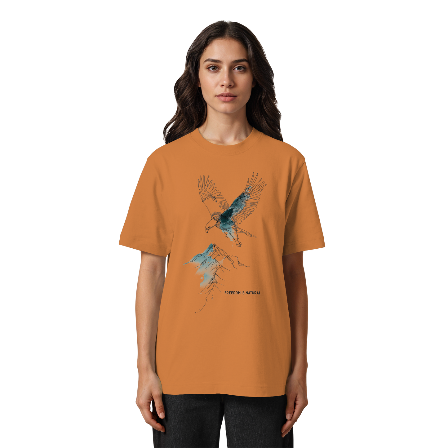 Adler Sketch Art Style - Heavy Oversized Organic Shirt