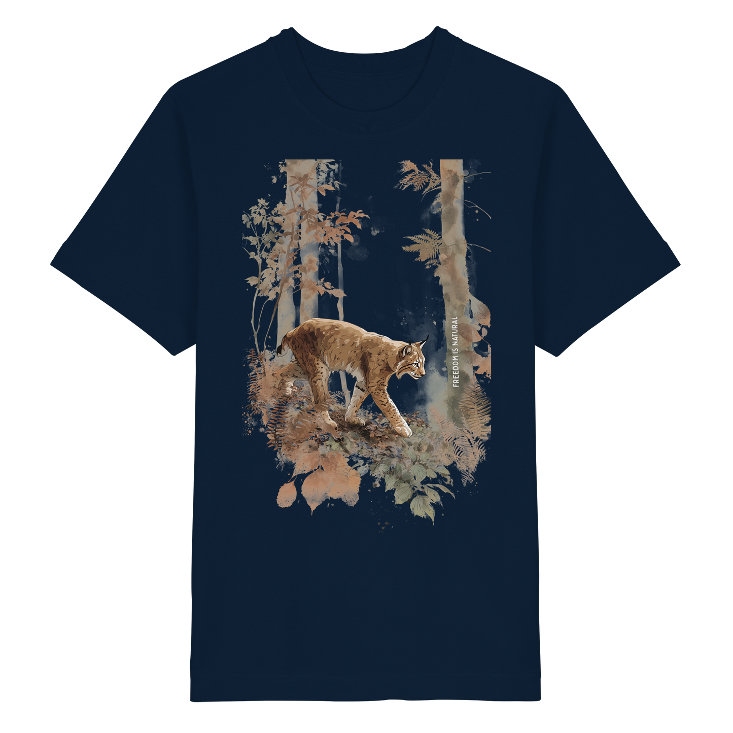 Luchs Watercolor Style - Heavy Oversized Organic Shirt