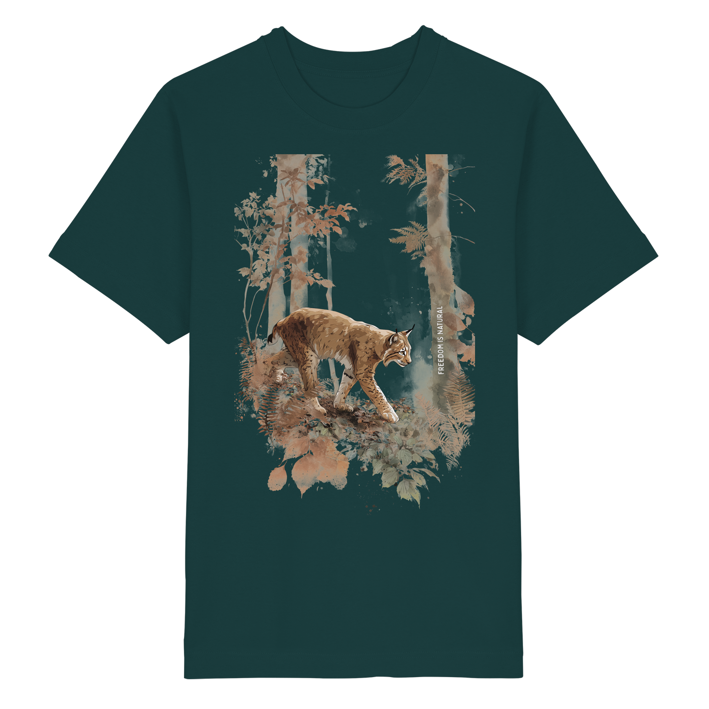 Luchs Watercolor Style - Heavy Oversized Organic Shirt