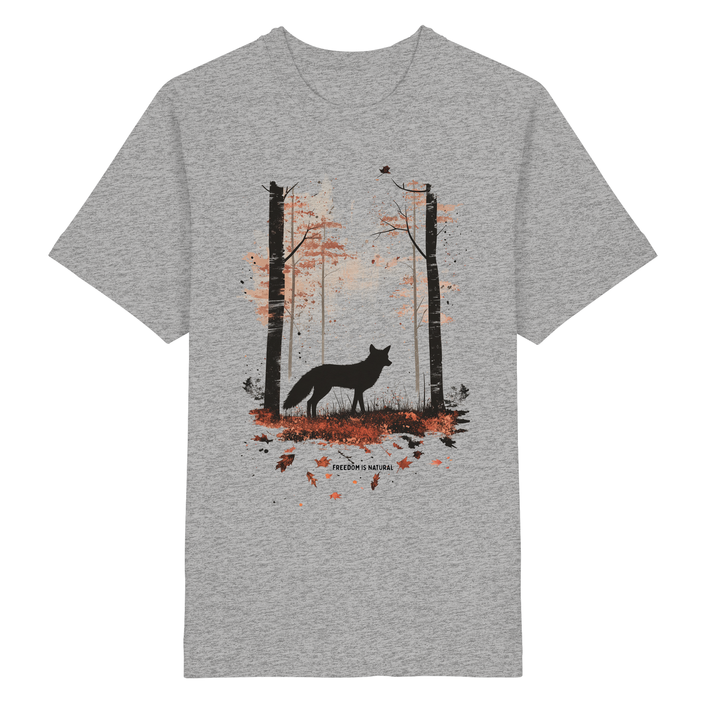 Fuchs Watercolor Style - Heavy Oversized Organic Shirt