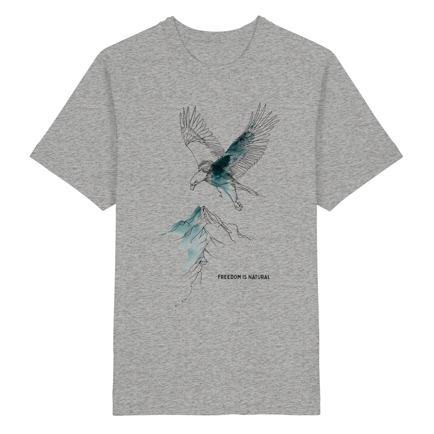 Adler Sketch Art Style - Heavy Oversized Organic Shirt