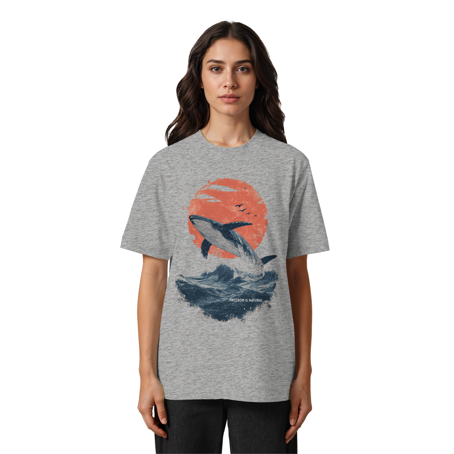 Wal Watercolor Style - Heavy Oversized Organic Shirt