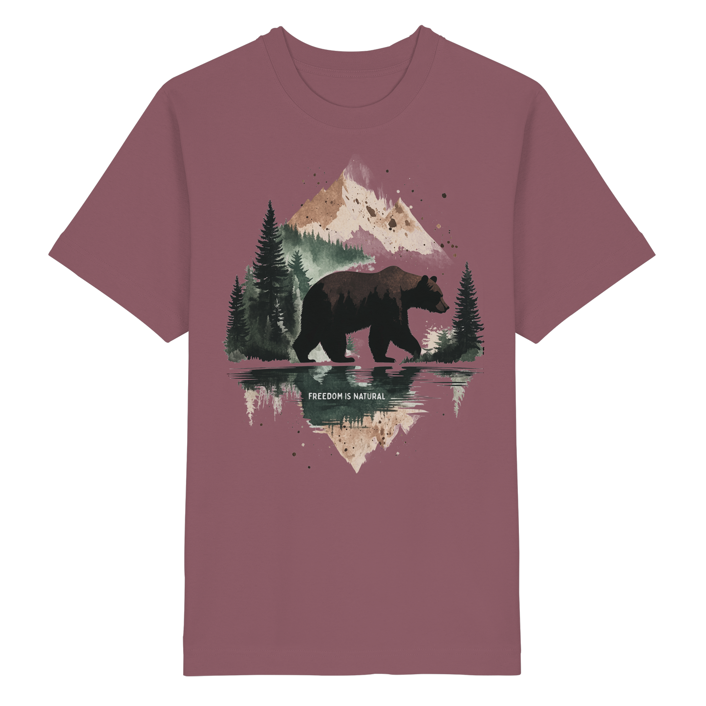 Bär Watercolor Style - Heavy Oversized Organic Shirt