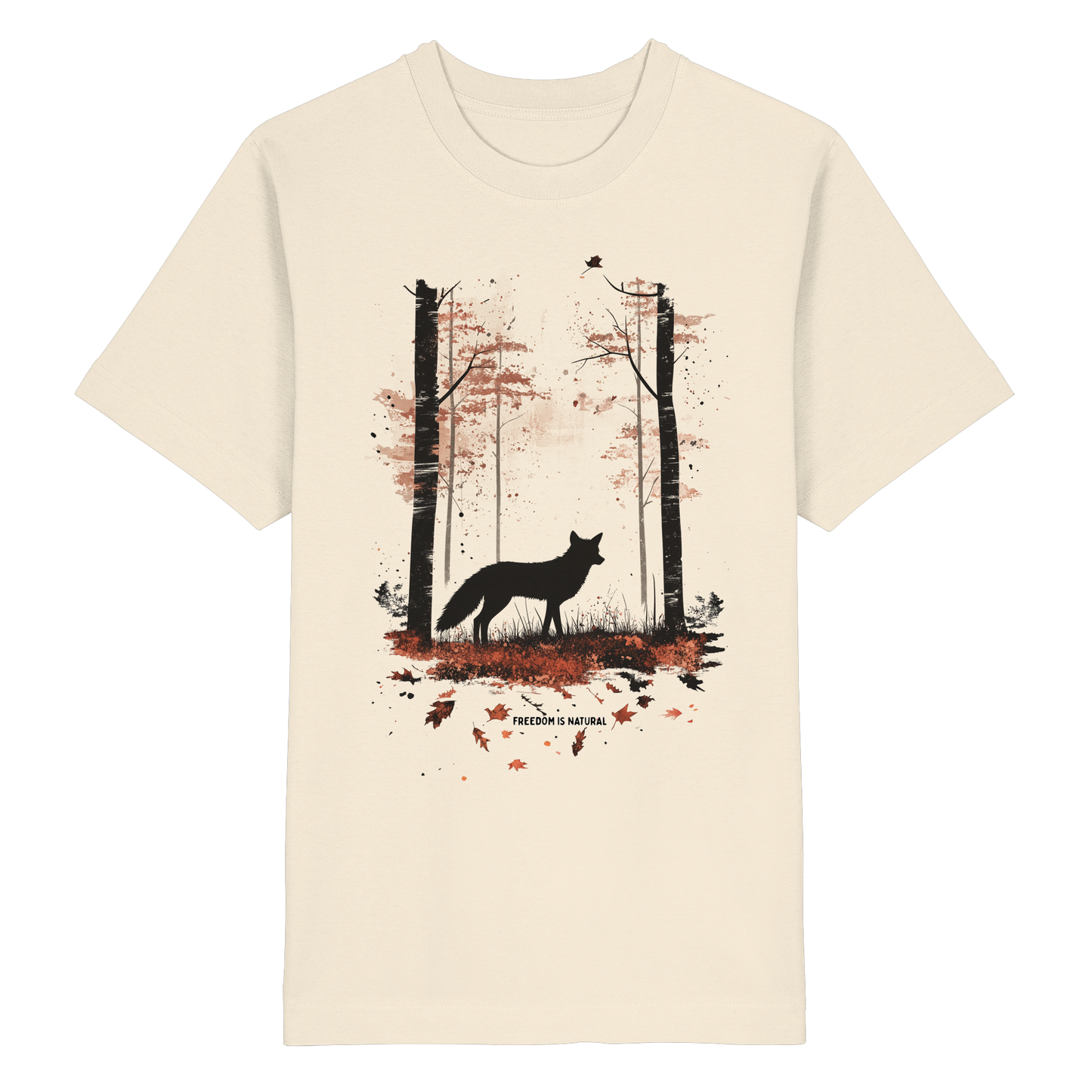 Fuchs Watercolor Style - Heavy Oversized Organic Shirt