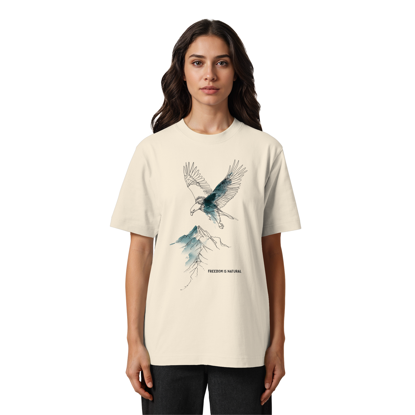 Adler Sketch Art Style - Heavy Oversized Organic Shirt