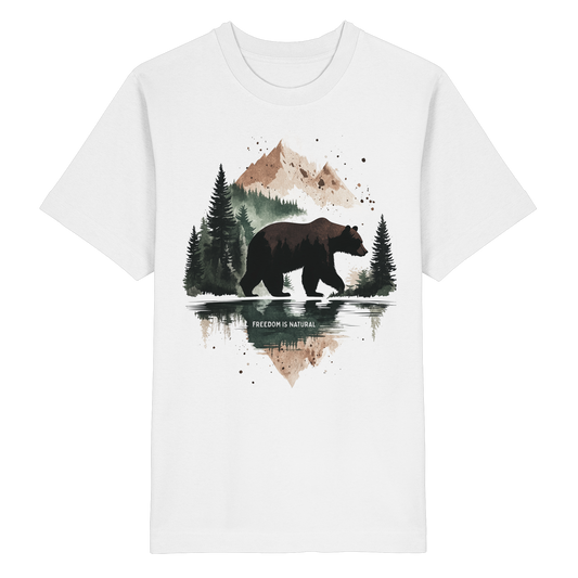 Bär Watercolor Style - Heavy Oversized Organic Shirt
