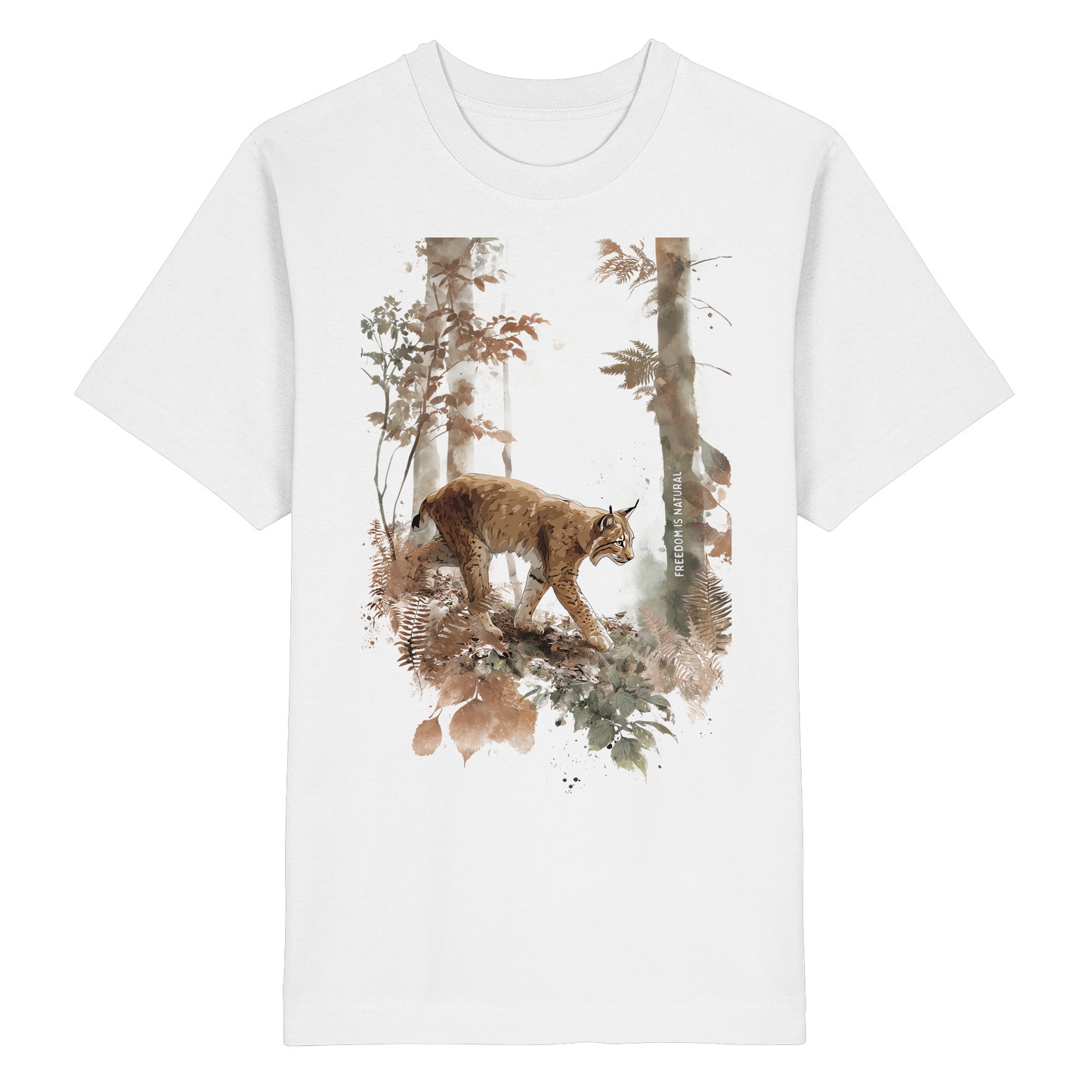 Luchs Watercolor Style - Heavy Oversized Organic Shirt