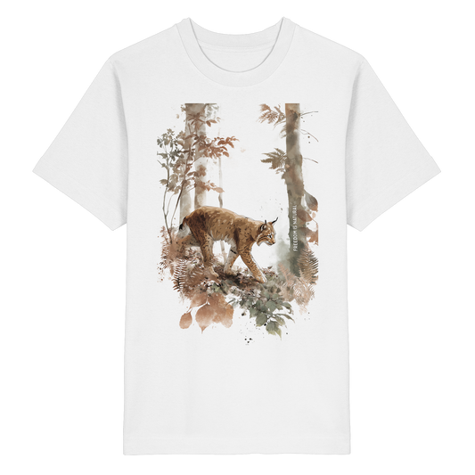 Luchs Watercolor Style - Heavy Oversized Organic Shirt